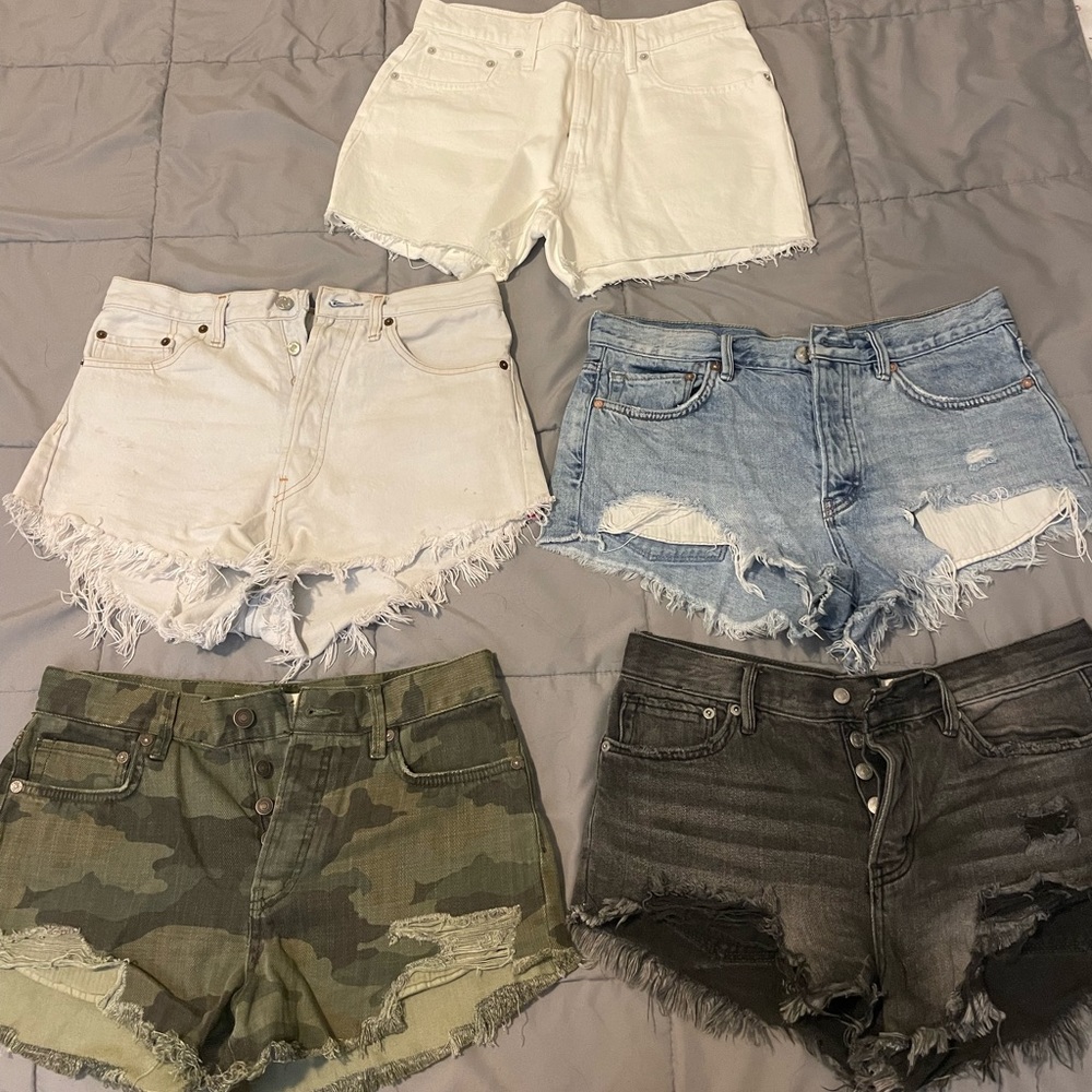 SHORTS- free people, levi, lucky brand